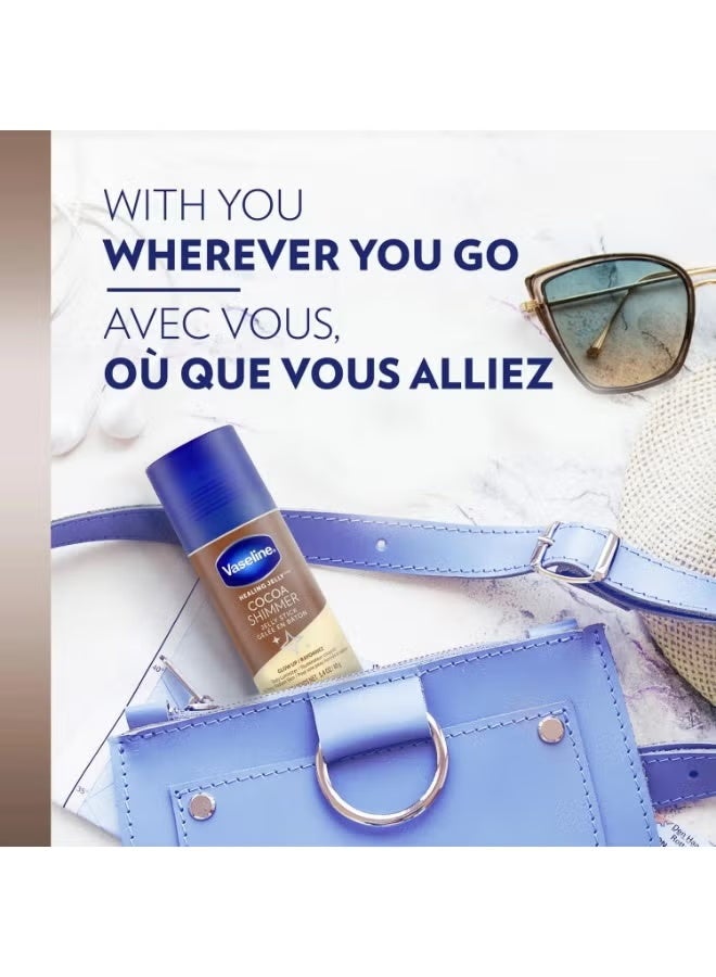 Vaseline Cocoa Shimmer Petroleum Jelly Body Balm Jelly Stick, 40 g Jelly Body Balm Jelly Stick - Image 4