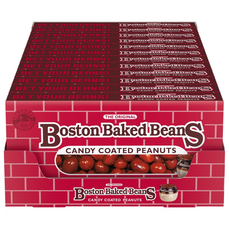 Wonka Boston Baked Beans CandyCoated Peanuts Sweet  Salty 43 Ounce Theater Candy Boxes Pack of 12 - Image 3