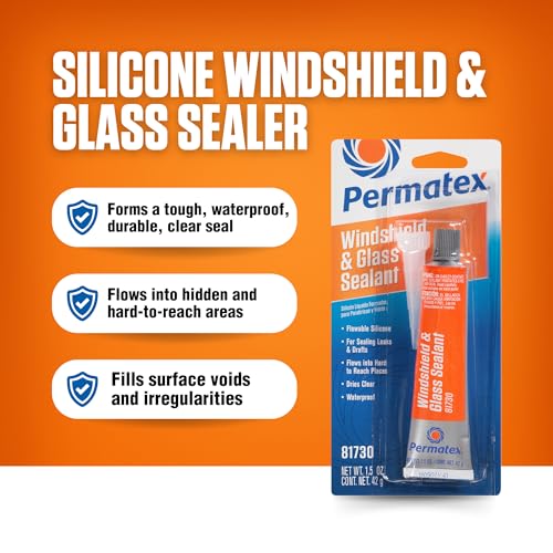 Permatex 81730 Flowable Silicone Windshield and Glass Sealer, 1.5 oz. - Image 2