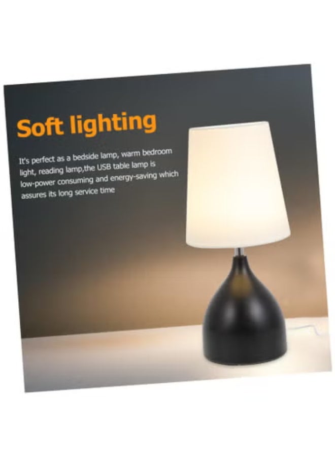 Bolivia's LED Table Lamp Bedside Lamp, 3 Color Temperatures Bulb，Night Light for Bedroom, Study, Living Room（White） - Image 5