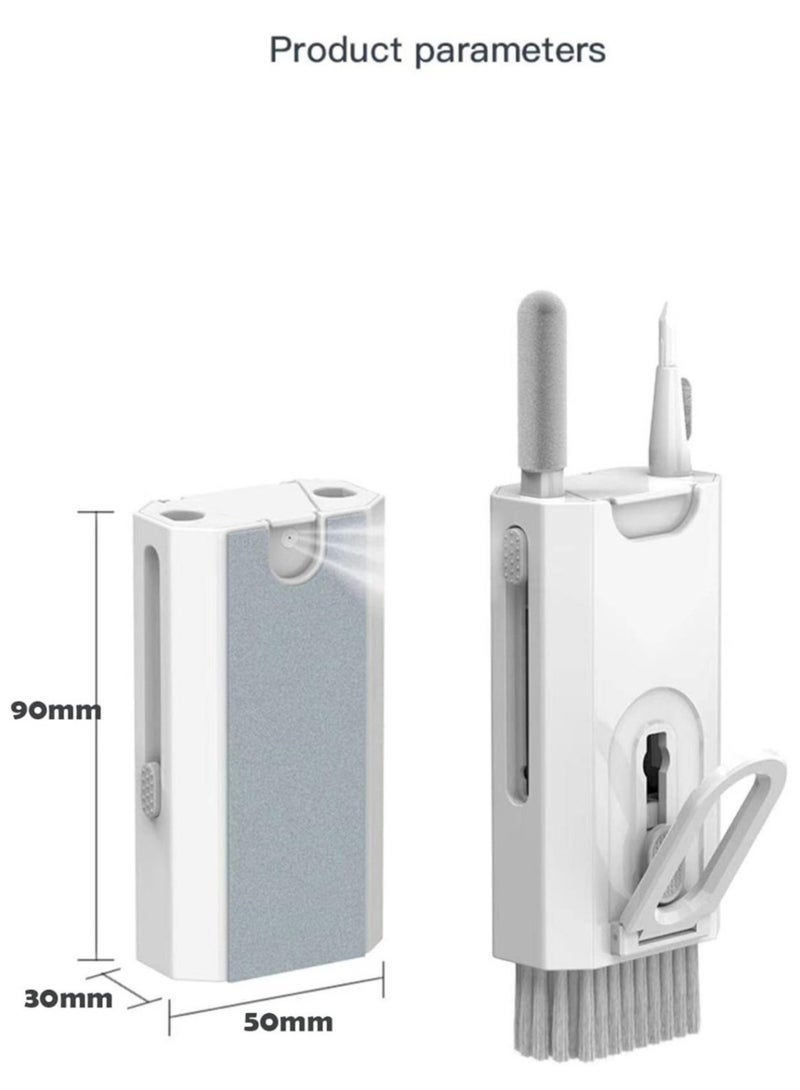 Gravity 8 in 1 Electronic Cleaner kitÔºåLaptop Screen Keyboard Cleaner Kit, Brush Tool for Tablet, Computer, PC Monitor,TV Camera Lens ÔºåMobile Phone Holder. (White) - Image 4