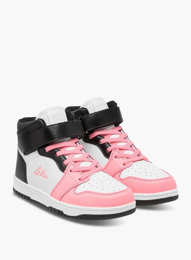 Oaklan by Shoexpress Panelled High Top Sneakers with Hook and Loop Closure