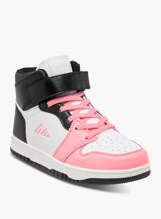 Oaklan by Shoexpress Panelled High Top Sneakers with Hook and Loop Closure