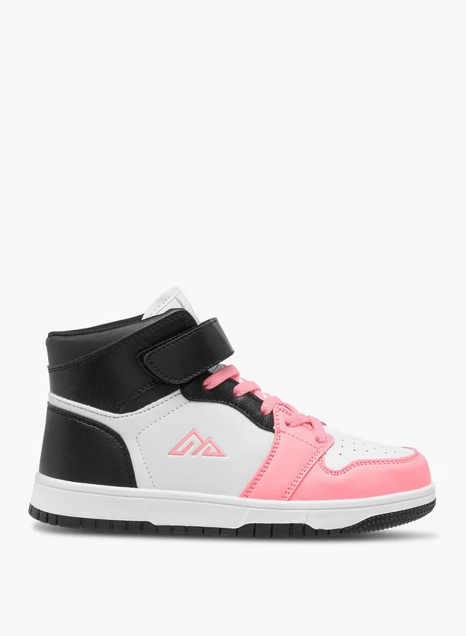 Oaklan by Shoexpress Panelled High Top Sneakers with Hook and Loop Closure