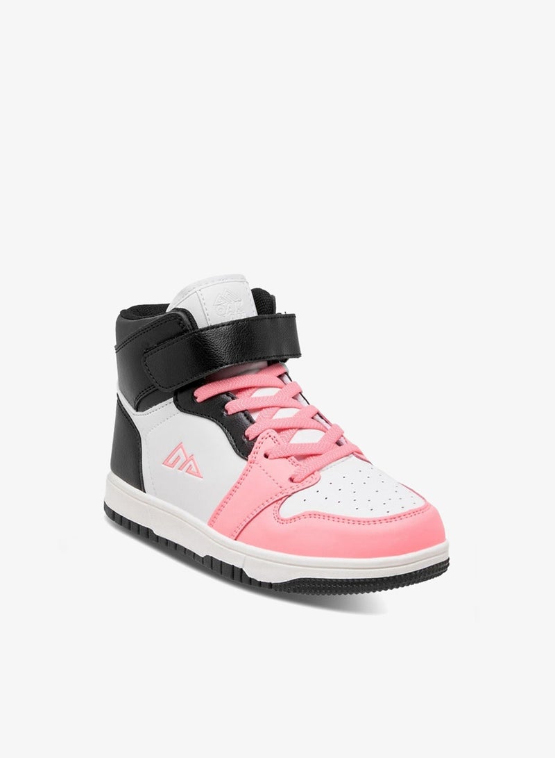 Oaklan by Shoexpress Panelled High Top Sneakers with Hook and Loop Closure - Image 2