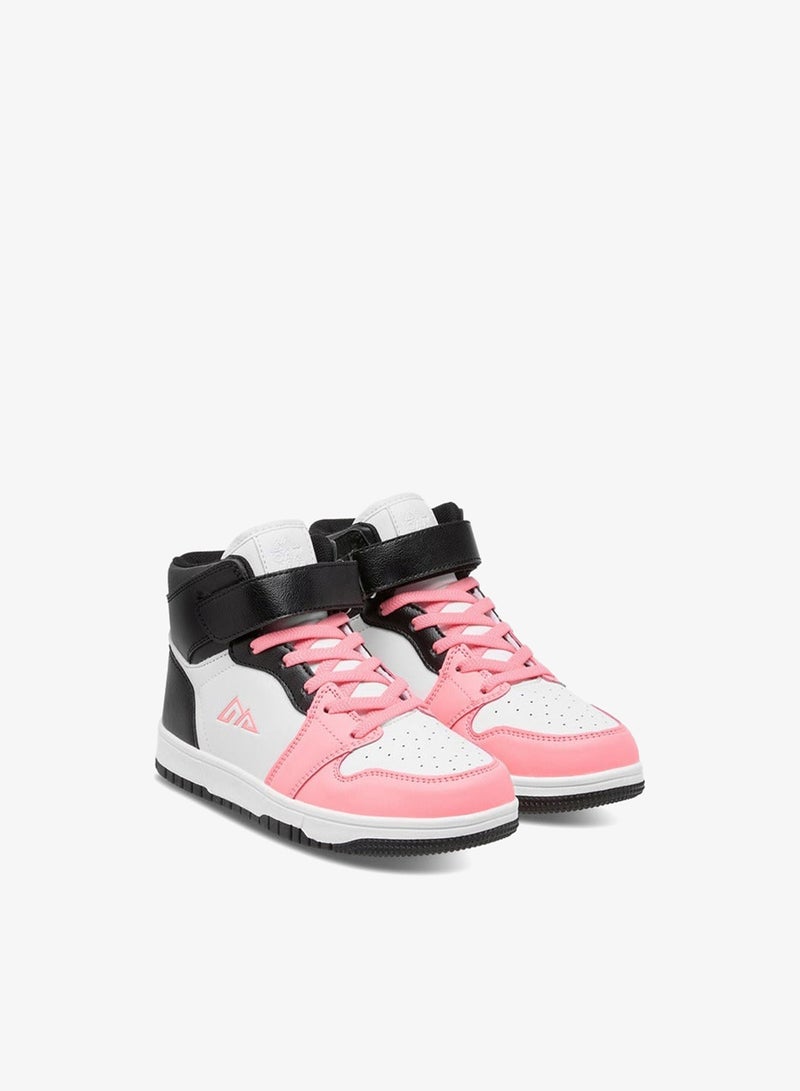 Oaklan by Shoexpress Panelled High Top Sneakers with Hook and Loop Closure - Image 3