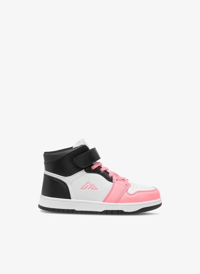 Oaklan by Shoexpress Panelled High Top Sneakers with Hook and Loop Closure
