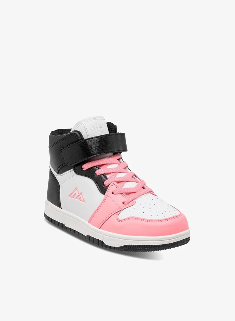 Oaklan by Shoexpress Panelled High Top Sneakers with Hook and Loop Closure