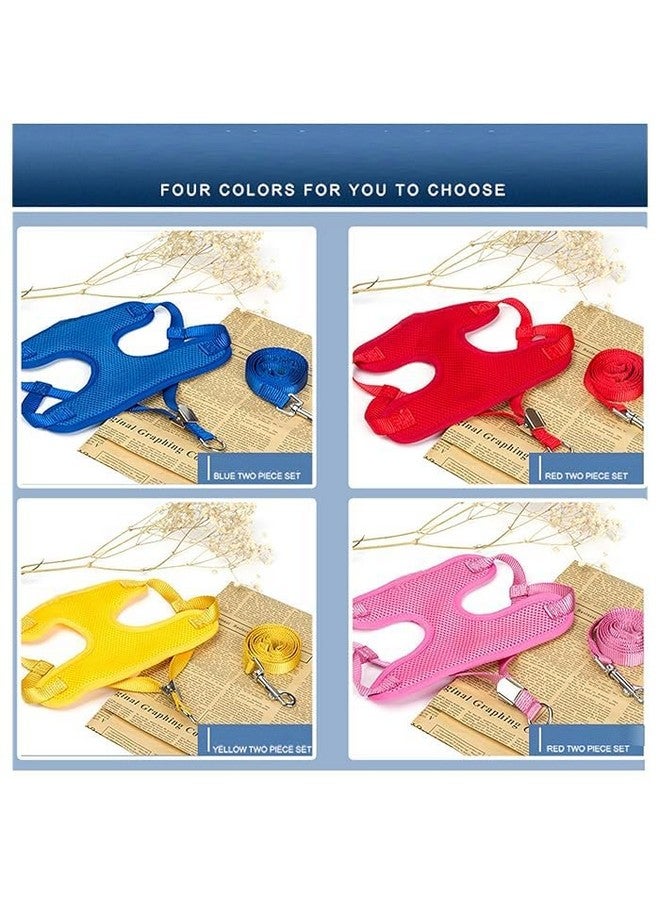 Padded Harness For Small Puppy/Kitten/Cat Vest Harnesses Cat/Dog Training Collar Adjustable Soft Mesh Comfort Padded Vest Harness For Small Dogs, Cat, Puppies 10 Mm Nylon Leash - Color As Vary - Image 2