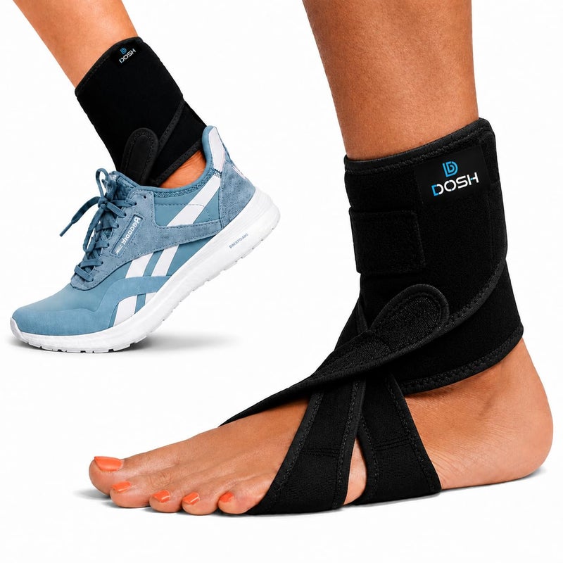 Dosh AFO Foot Drop Brace - Drop Foot Braces - Foot Drop Brace for Walking - AFO Brace - Drop Foot Brace for Walking - Ankle Foot Orthosis for Foot Drop – Foot Drop Orthosis – (Left- One Size) - Image 1