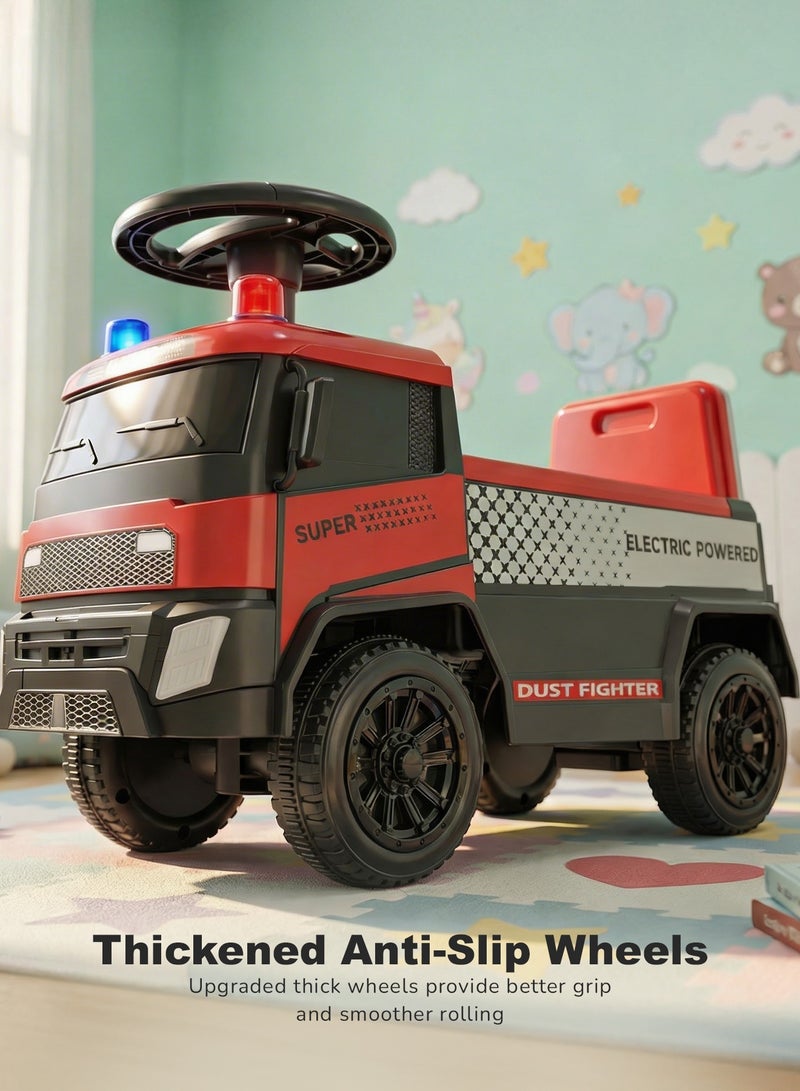 BAYBEE Fire Baby Ride on Car for Kids, Toddler Ride on Baby Car with Smoke, Lights & Music | Fire Engine Kids Push Car for Baby | Children Push Ride on Car for Kids Toddlers 1 to 3 Years Boy Girl Red - Image 5