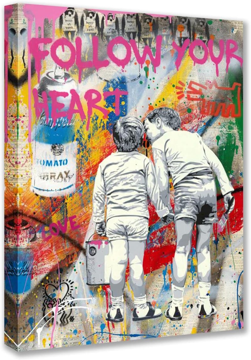 Tucocoo Follow Your Heart Graffiti Wall Art - Image 1