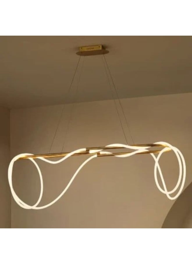 Braid Modern LED Linear Chandelier