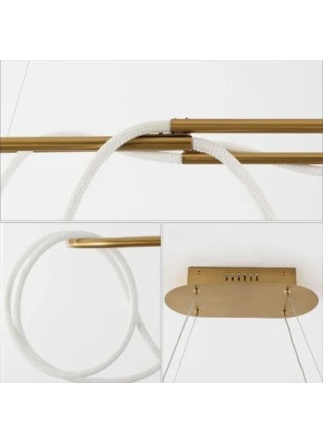 Braid Modern LED Linear Chandelier