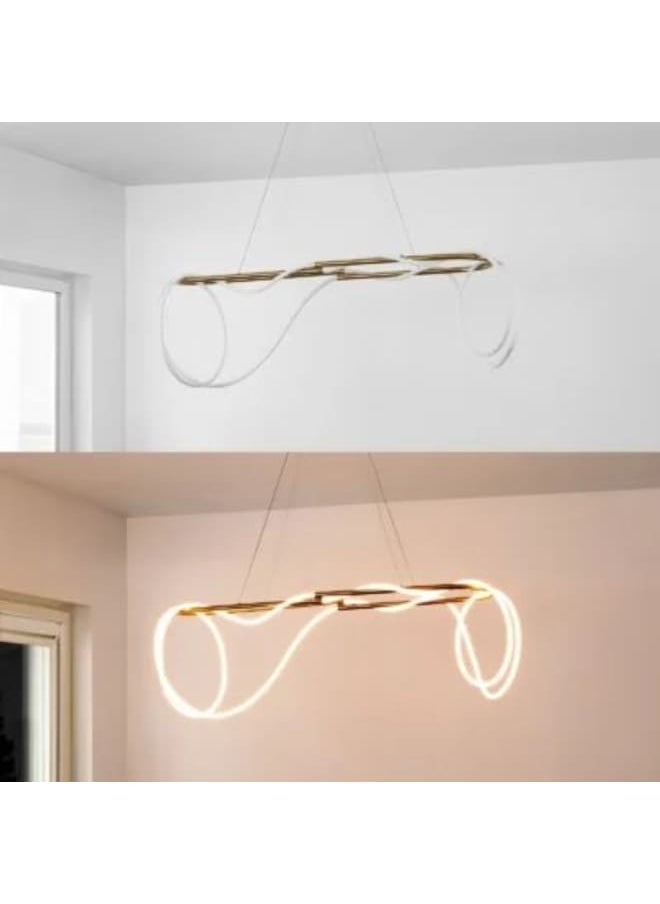 Braid Modern LED Linear Chandelier