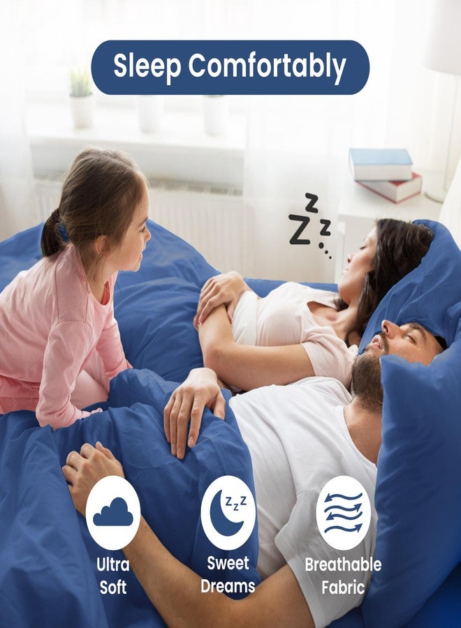 Martex 3 Piece Twin Sheets Set | Twin Bed Sheets Set - Light Weight, Soft Breathable Sheets | Brushed Cotton Rich Blend | Secure-Fit, Wrinkle Resistant, Durable, Easy Care Bed Sheets | Comfy Sheets | Blue - Image 5