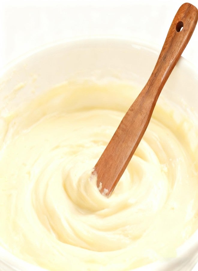 ملعقتان رفيعتان لتحضير خميرة العجين، لوازم خبز العجين المخمر، ملاعق تقليب خشبية، أدوات مطبخ مقاس 11 بوصة لأواني الطهي غير اللاصقة - Image 5