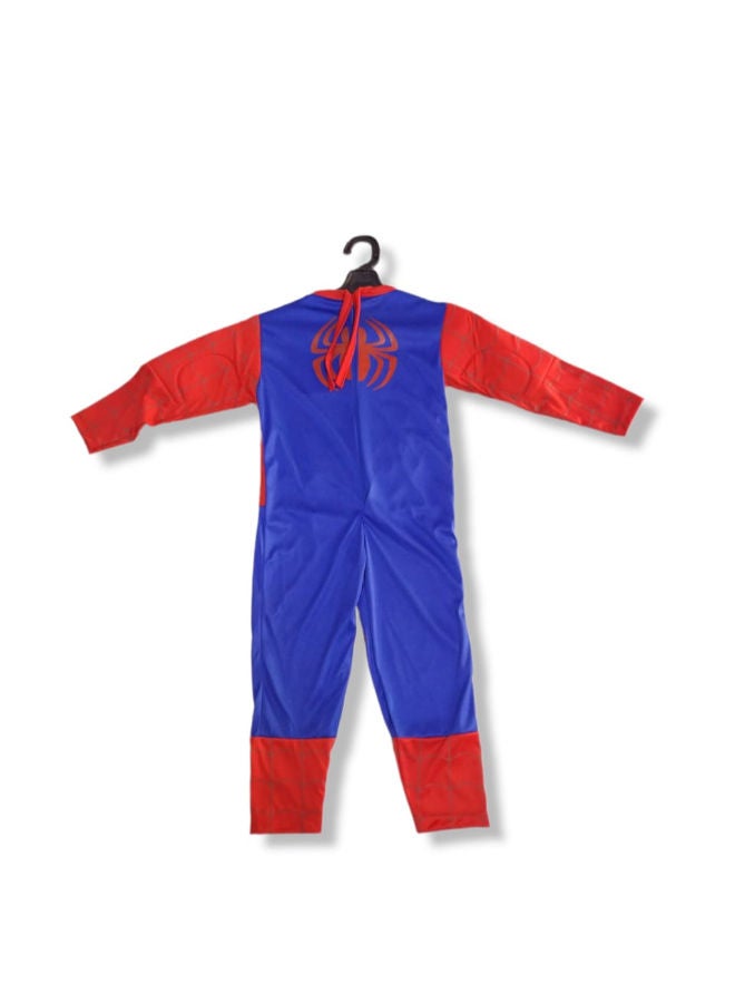 Spider-Man Costume for Kids with Plastic Mask – Size M for Ages 4 to 6 Years - Image 2