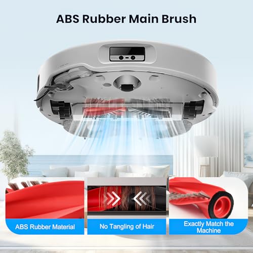 AnDongo 28 Pack Replacement Accessories for Roborock Qrevo Curv/Curv S5X/Qrevo Edge/Edge S5A/Qrevo S5V Robot Vacuum, 2 Pairs Mainbrush 4 Filter 6 Dust Bags 6 Mop Pad 6 Sidebrush 1 Cleaning Brush 1 Screwdriver - Image 3