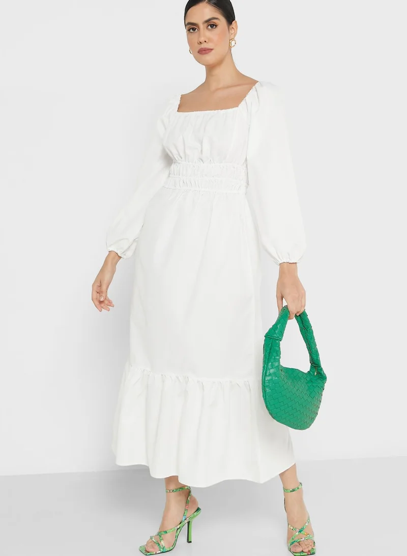 ELLA Flare Puff Sleeve Dress