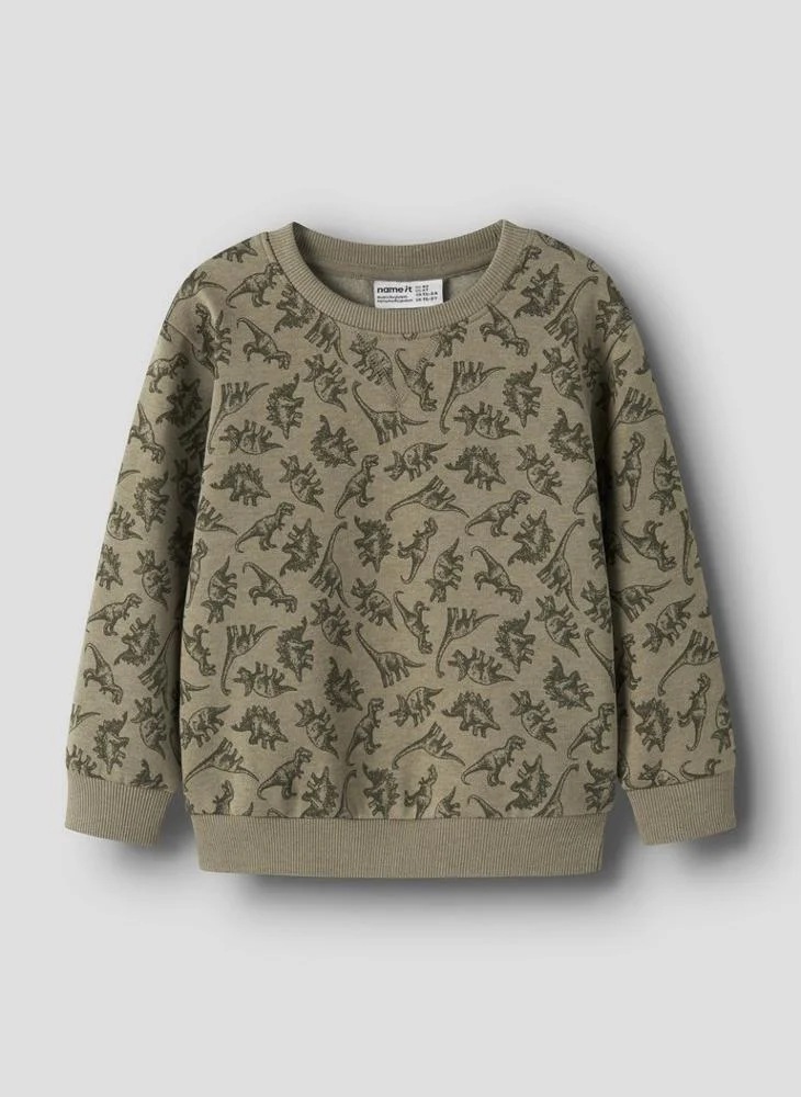 Name It Kids All Over Printed Pullover Sweatshirt