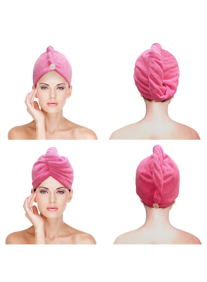 SOFTSPUN Microfiber Hair Cap 70X25 Cm Pink 1 Pcs 340 Gsm! Super Absorbent Quick Dry Hair Turban For Drying All Kinds Of Hair Straight Or Curly Short Or Long Thin Or Thick Hair. - Image 1