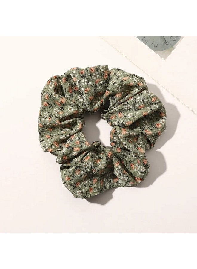 Blubby 12 Pcs Chiffon Hair Bands Ponytail Ties Hair Scrunchies Flower Hair Scrunchies Girl Hair Accessory, Great for Casual and Party Dress (12 Random Designs) - Image 5