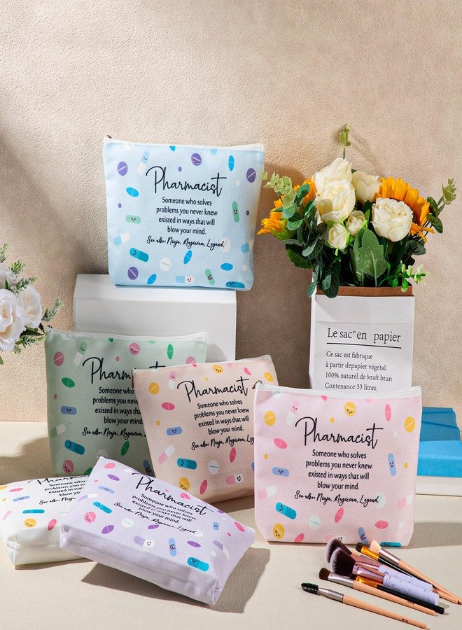 Abbylike 12 Pcs Pharmacist Gifts for Women Makeup Bags Pharmacy Technician Appreciation Gifts Bulk Pharmacist Day Cosmetic Bags Nurse Student Graduation Rx Pocket Coworkers National Pharmacy Week - Image 4