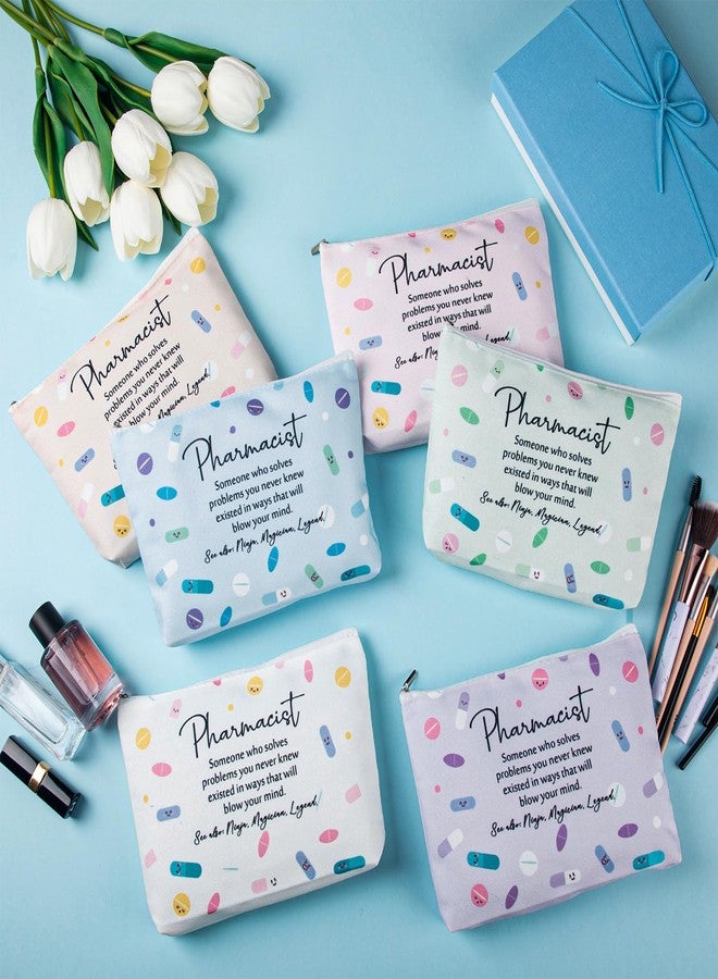 Abbylike 12 Pcs Pharmacist Gifts for Women Makeup Bags Pharmacy Technician Appreciation Gifts Bulk Pharmacist Day Cosmetic Bags Nurse Student Graduation Rx Pocket Coworkers National Pharmacy Week - Image 5