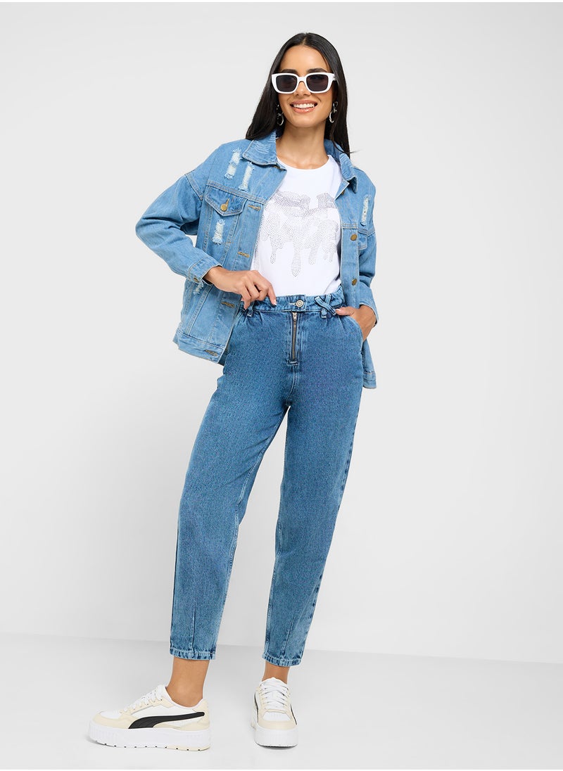 Ginger Acid Wash Slim Fit Jeans  - Image 1