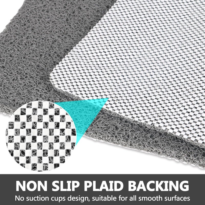 Mofonky Square Shower Mat Non Slip: 36 x 36 Inch Extra Large Loofah Shower Mats for Inside Shower - Anti Slip Shower Stall Matt with Drain Hole in Middle - Image 5