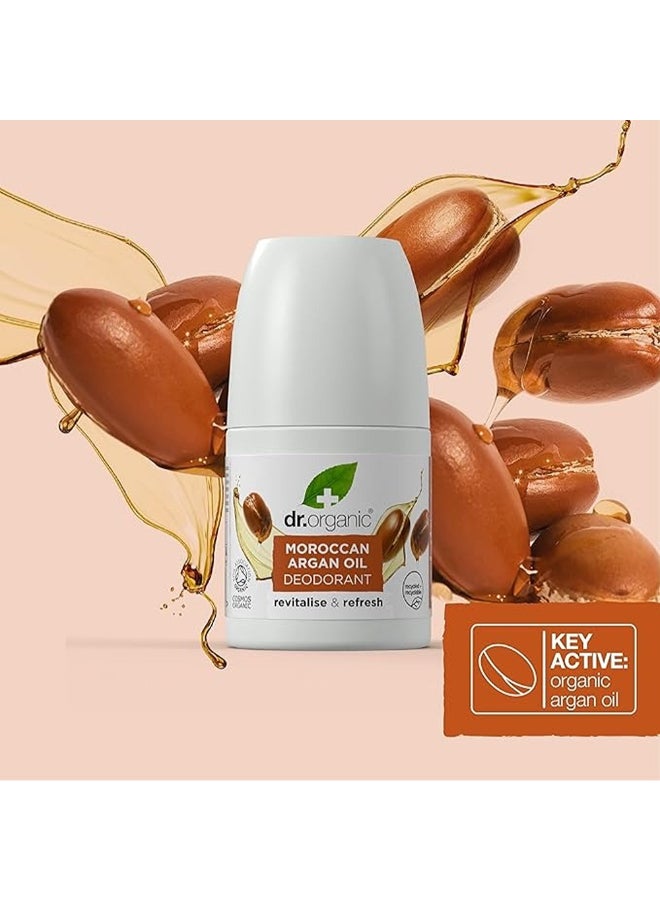 dr.organic Dr. Organic Moroccan Argan Oil Deodorant, Infused With Cosmos Organic Ingredients, Revitalizes And Refreshes 50ml - Image 5