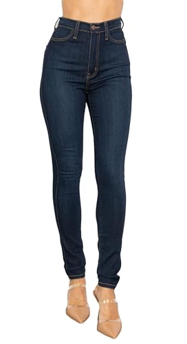 Vibrant Women’s Denim Skinny Jeans – Super Stretch High Waisted Classic Casual Slim Fit Pants VP88 DStone 3 - Image 1
