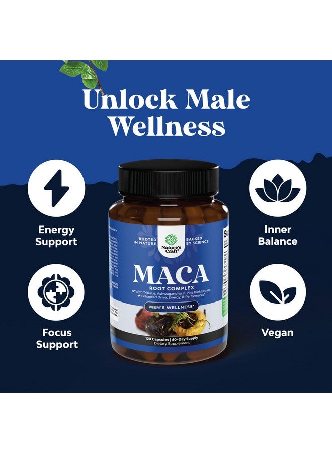 نايتشرز كرافت كبسولات جذر الماكا السوداء القوية للرجال - مكمل غذائي عشبي مع عشبة الجينسنغ السيبيري وأشواغاندا وجذر الماكا السوداء - مكمل غذائي للرجال لدعم الصحة العامة (60 وجبة) - Image 3