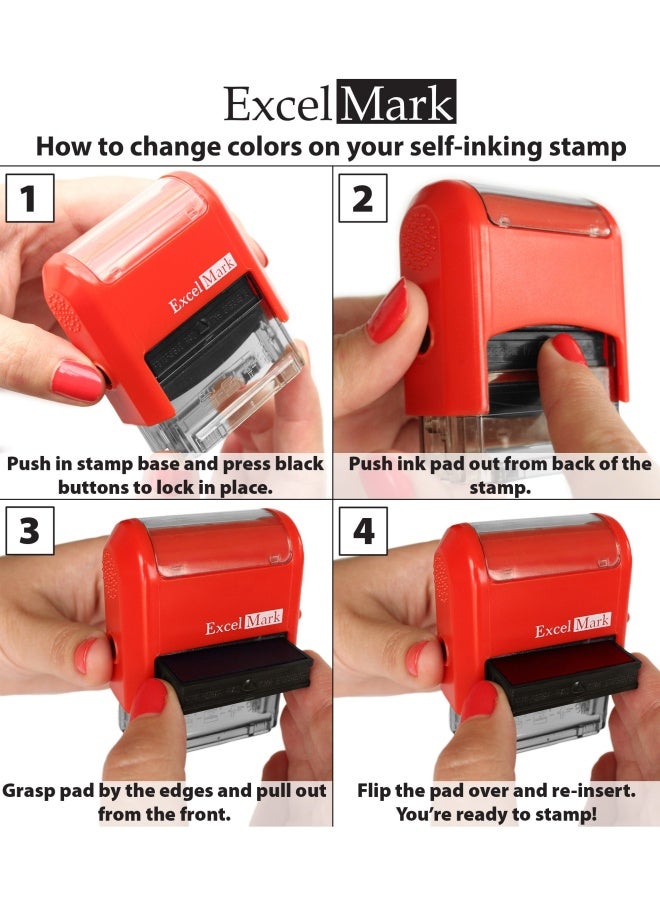 Excelmark Self-Inking Rubber Teacher Grading Stamp - Homework - Image 2