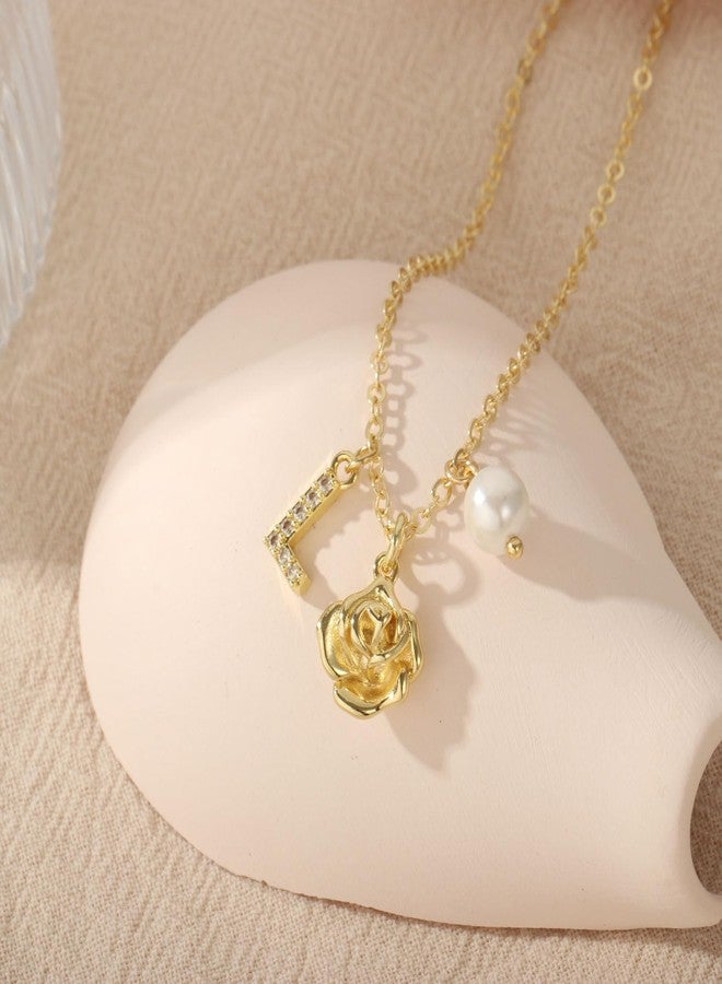enasal Flower Girl Proposal Gifts for Girls, Initial Flower Girl Necklace from Bride, Bridesmaid Proposal Jewelry Gifts on Wedding Day Bridal Shower Party Favors (L) - Image 4