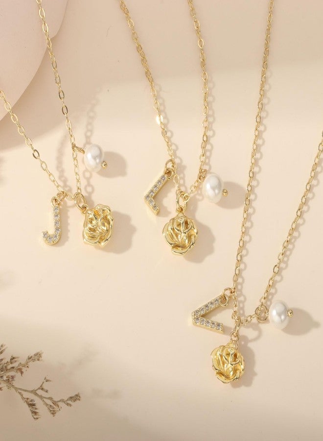 enasal Flower Girl Proposal Gifts for Girls, Initial Flower Girl Necklace from Bride, Bridesmaid Proposal Jewelry Gifts on Wedding Day Bridal Shower Party Favors (L) - Image 3