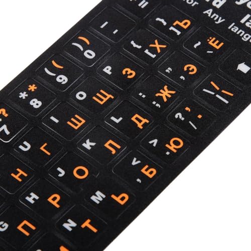 RADIONICS Russian Orange Letters Keyboard Cover Sticker Protector for 10-17" Laptop PC - Image 4
