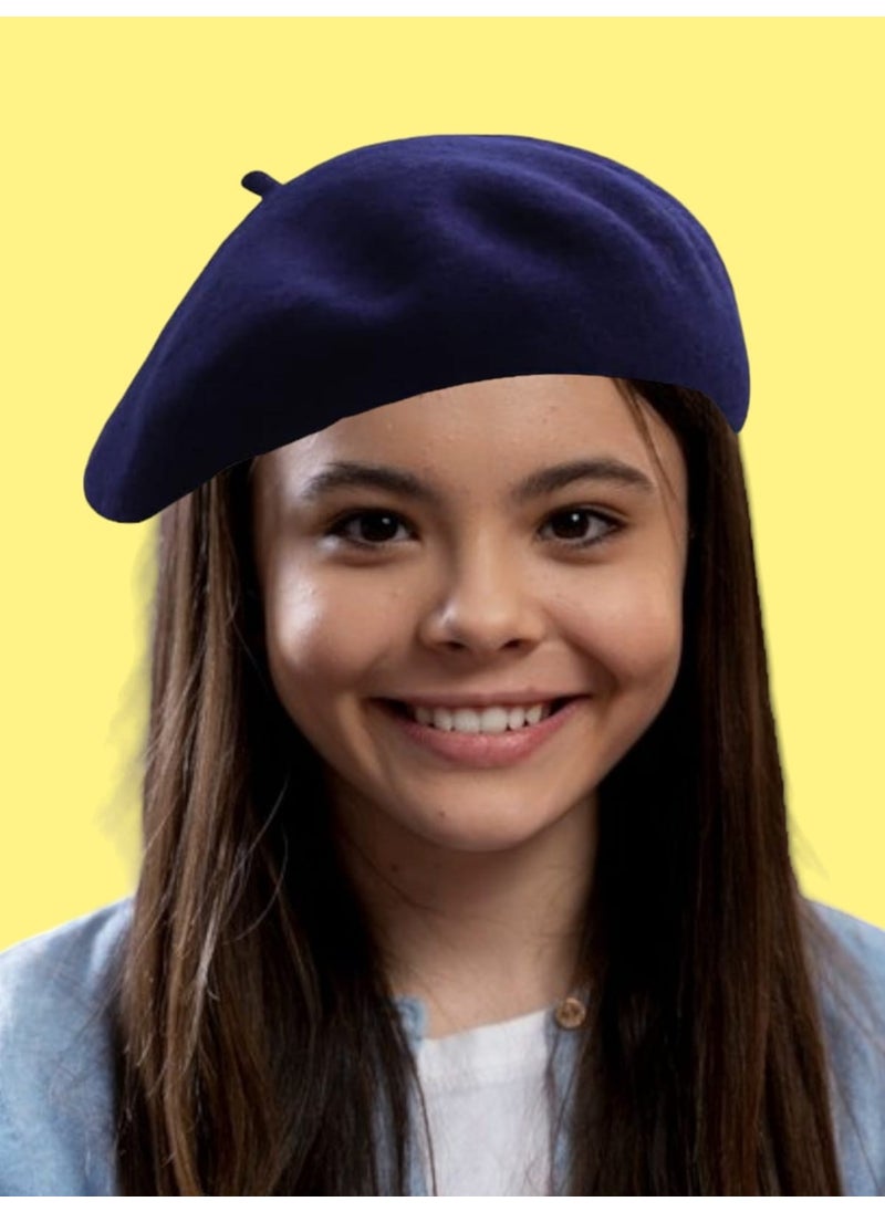 Trenderrs Children's French Painter Felt Beret  - Image 2