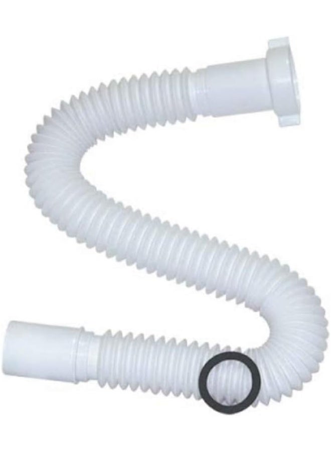 Royal Apex Flexible Drain Pipe Extension Bathroom Wash Basin And Kitchen Sink Expended Drain Tube Hose 1 1/2 Inch  - Image 1