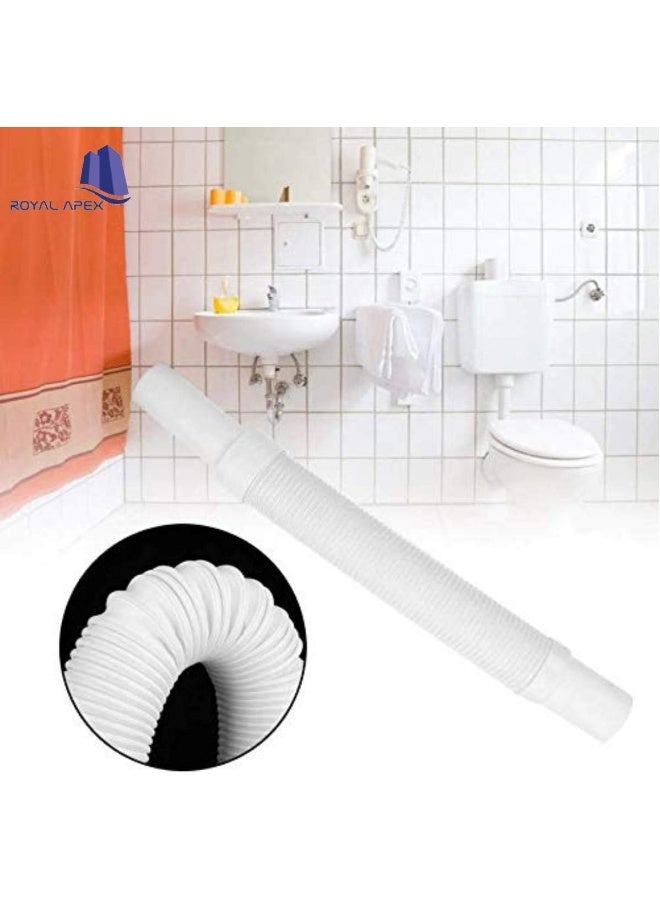 Royal Apex Flexible Drain Pipe Extension Bathroom Wash Basin And Kitchen Sink Expended Drain Tube Hose 1 1/2 Inch  - Image 3