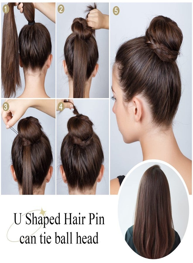 HRBS Women's/Girls/Ladied/Bride/Bun Maker Premium U Shaped Hair Pins for Buns for All Hair Types Hair (Black, 2.4 Inch)- Pack of 100 - Image 5