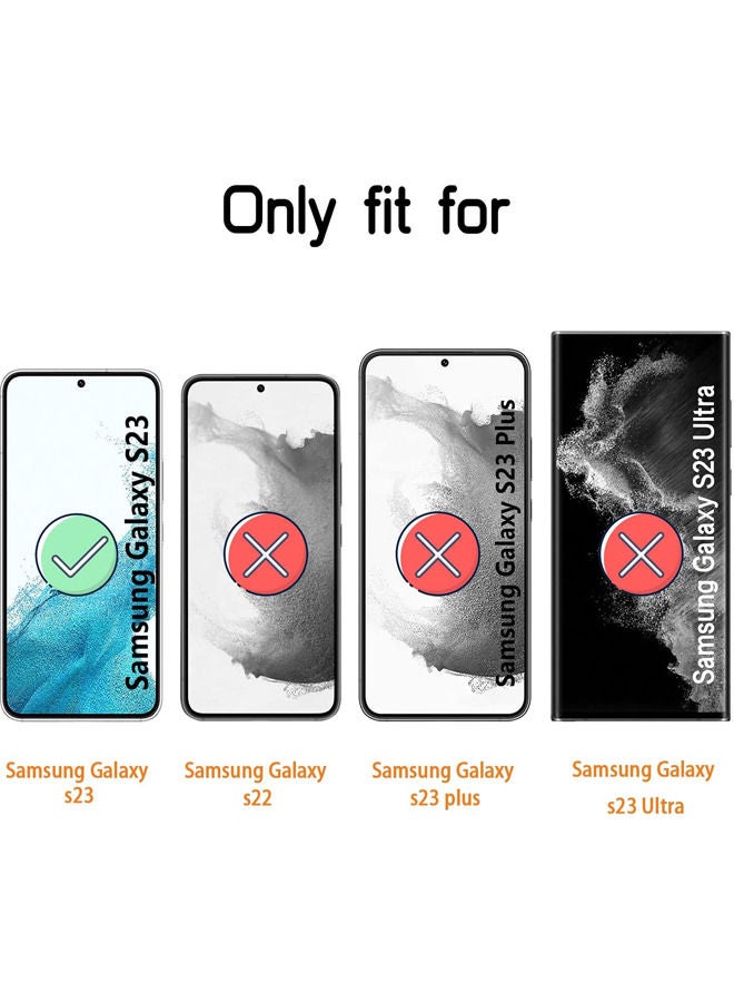 Rock Pow Samsung Galaxy S23 Case, Military-Grade Shockproof Samsung S23 Case Cover, TPU Slim Anti-Scratch Protective Case for Galaxy S23,Black - Image 2