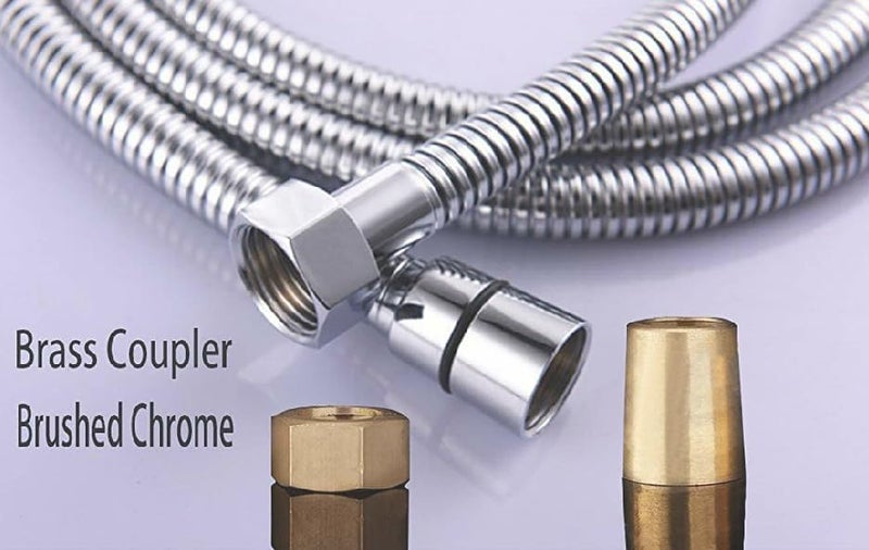 15 Meter Flexible Shower Hose Pipe Chrome - Image 3