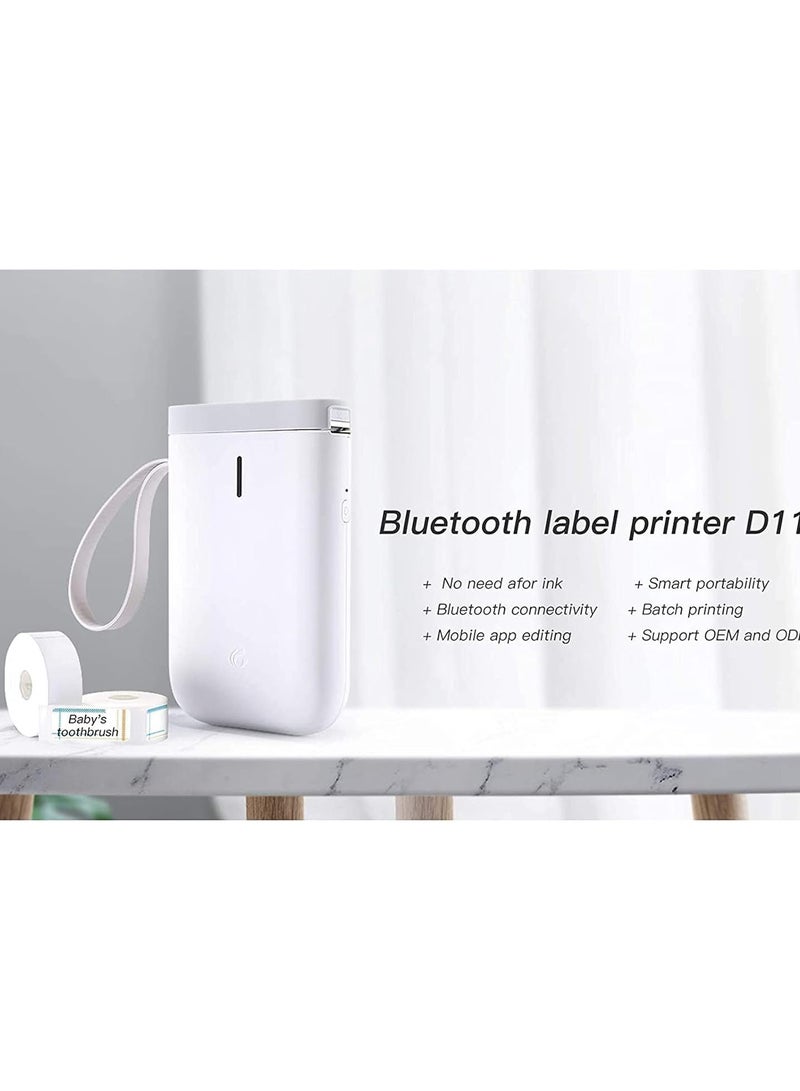 GGOOT Label Maker Portable Wireless Handheld Label Printer Sticker Printer Machine USB Portable Thermal Label Printer Wireless Bluetooth Label Maker Sticker Machine - Image 3