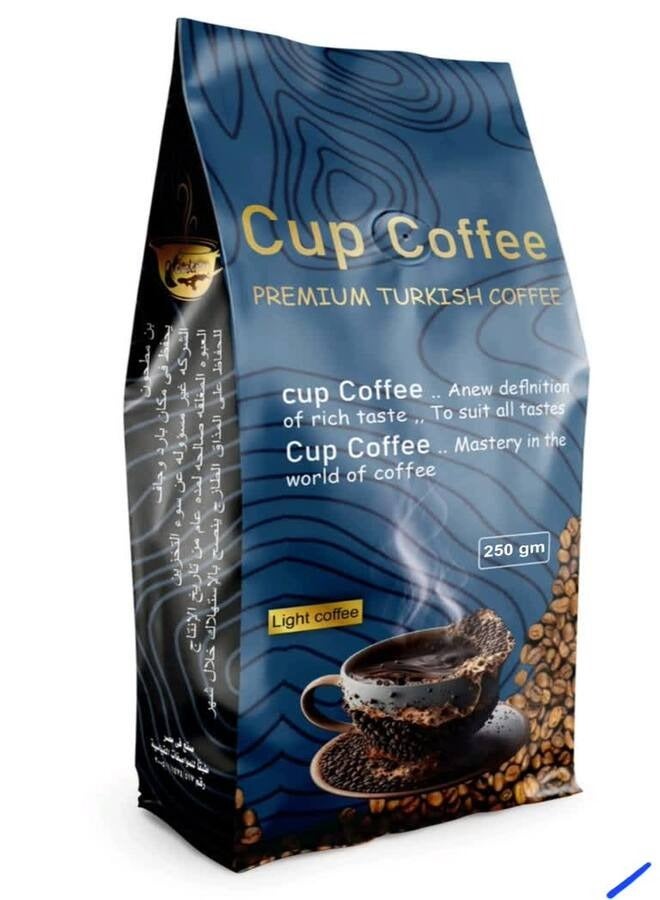 Cup Coffee Light Roasted Premium Turkish Coffee Pack- 250 Gram - Image 1