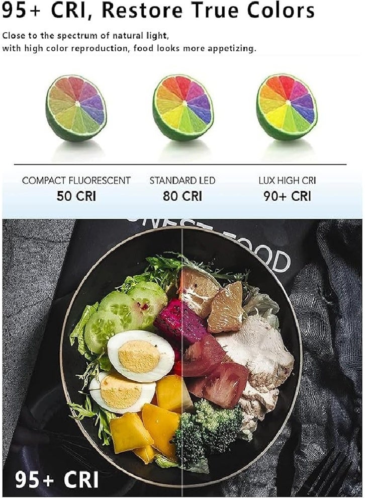 مصباح فيديو VL120 RGB، مصباح فيديو LED للكاميرا، بطارية مدمجة قابلة لإعادة الشحن 3100 مللي أمبير/ساعة، 360 لونًا كاملًا مع 20 تأثير إضاءة، لوحة LED، لمدونات التصوير الفوتوغرافي (أسود) - Image 4