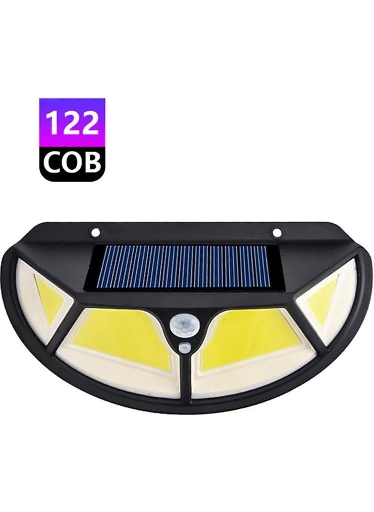 Technosmart 122 LED Solar Garden Lamp Rechargeable Cob LED Oval with Motion Sensor  - Image 1