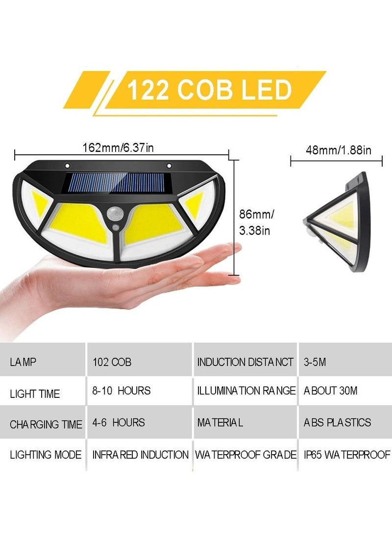 Technosmart 122 LED Solar Garden Lamp Rechargeable Cob LED Oval with Motion Sensor  - Image 5