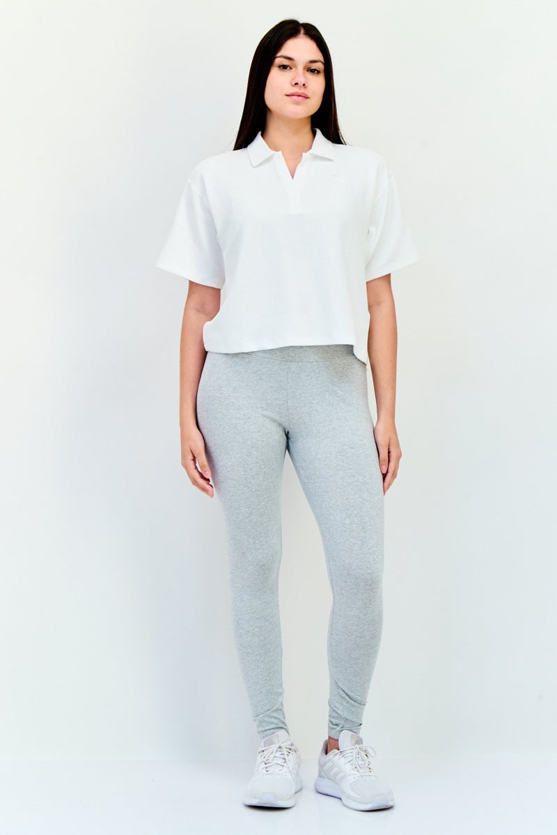 PUMA Women Sportswear Fit Short Sleeve Outdoor Polo Shirt, White - Image 4